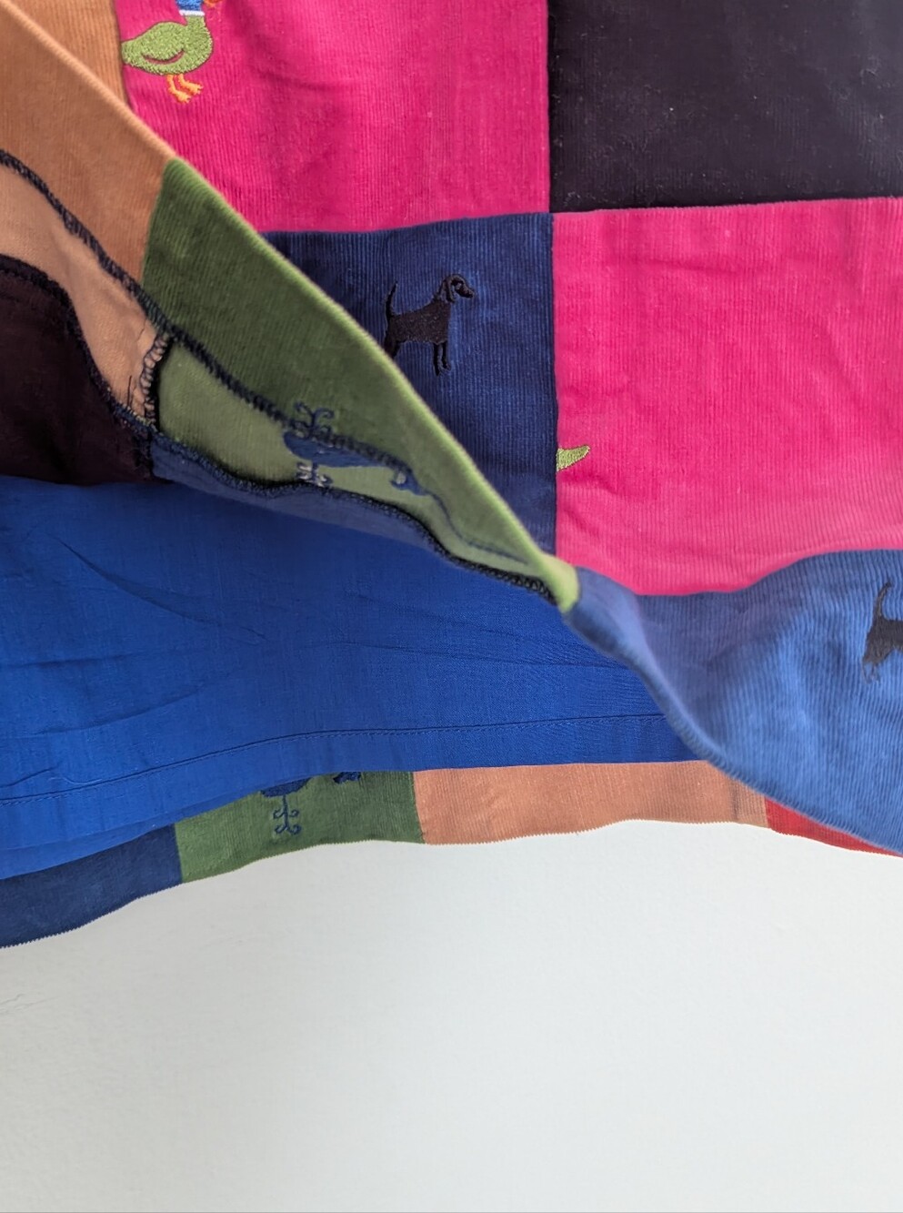 Lilly Pulitzer patchwork embroidered skirt sz 8 - Picture 4 of 6